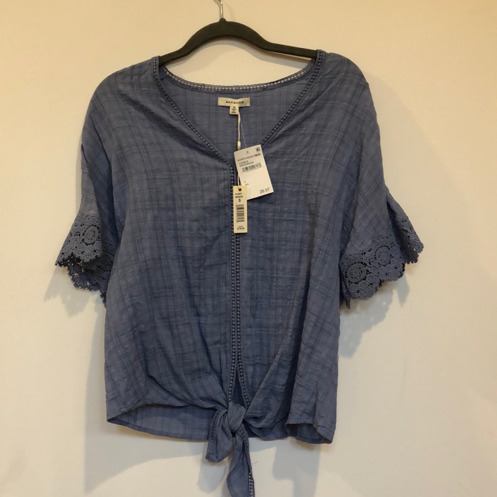 Max Studio Blue Blouse - Brand New!